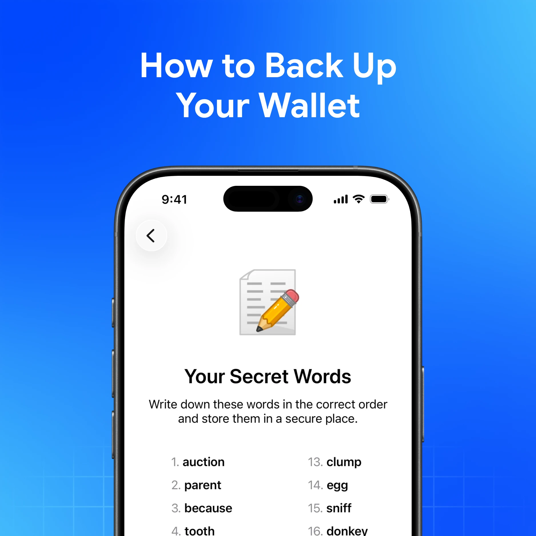 How to Back Up Your Wallet